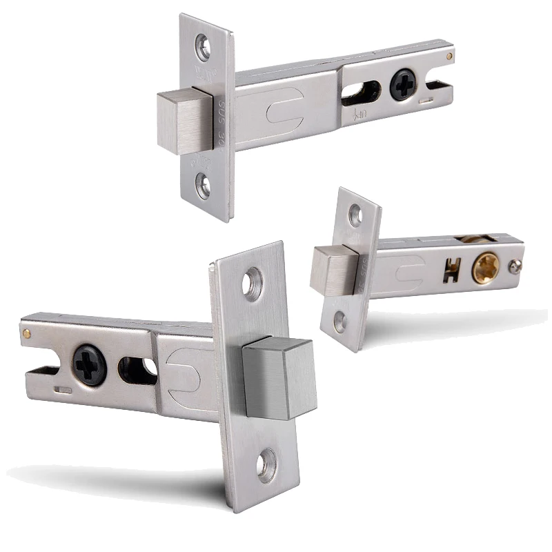 

2PCS Metal European Mortise Door Lock Tongue Lock Cylinder Core Door Bolt Repair Parts Center Distance 45mm/60mm/70mm