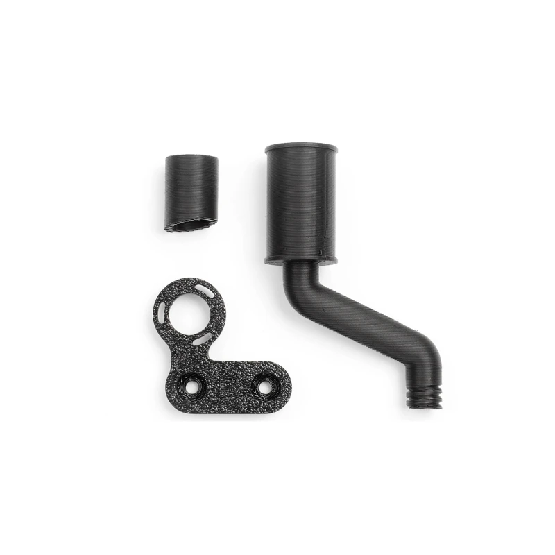 1 conjunto de tubos de escape retrô de plástico simulado para carro crawler 1/8 RC MJX H8H acessórios