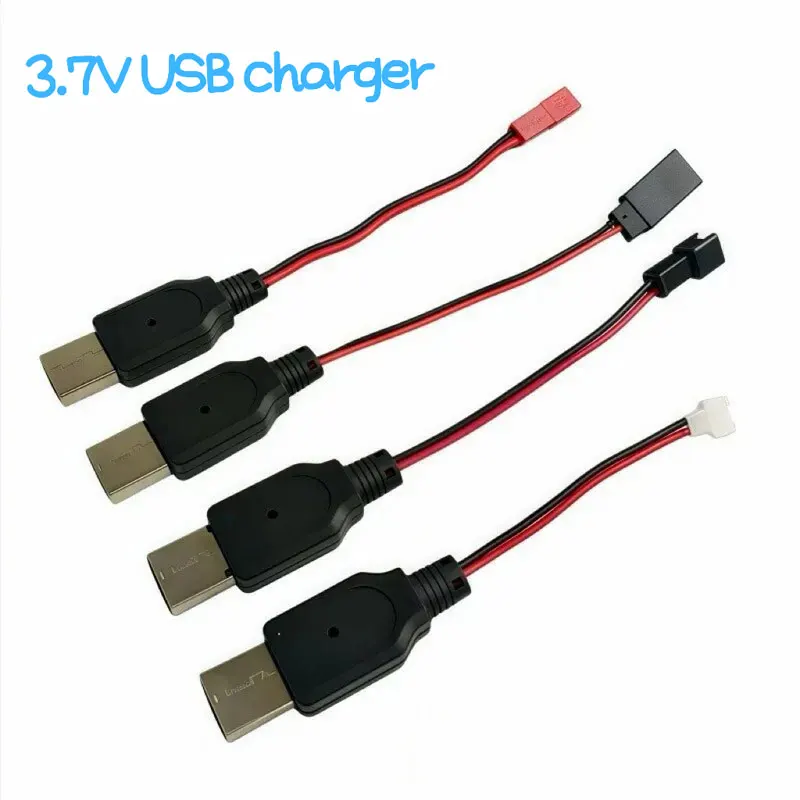 

Зарядное устройство USB для электрических игрушечных пистолетов, дронов и внедорожных радиоуправляемых машин 3.7В/7.4В, 2/4 порта