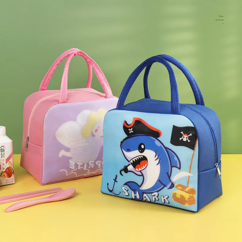 Fiambrera portátil Bento Para Niños, bolsa bonita Para estudiantes, bolsa de almacenamiento Para madre e hijo, bolso de mano Para niña y Mujer