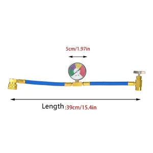 Soda -Gasbelastung Mangueira mit Manometer, Klimaanlage für Kälteschlauchschlauch, R134A A/C, 15,7 10 Hauptauto -Klimatierverkäufe - №1