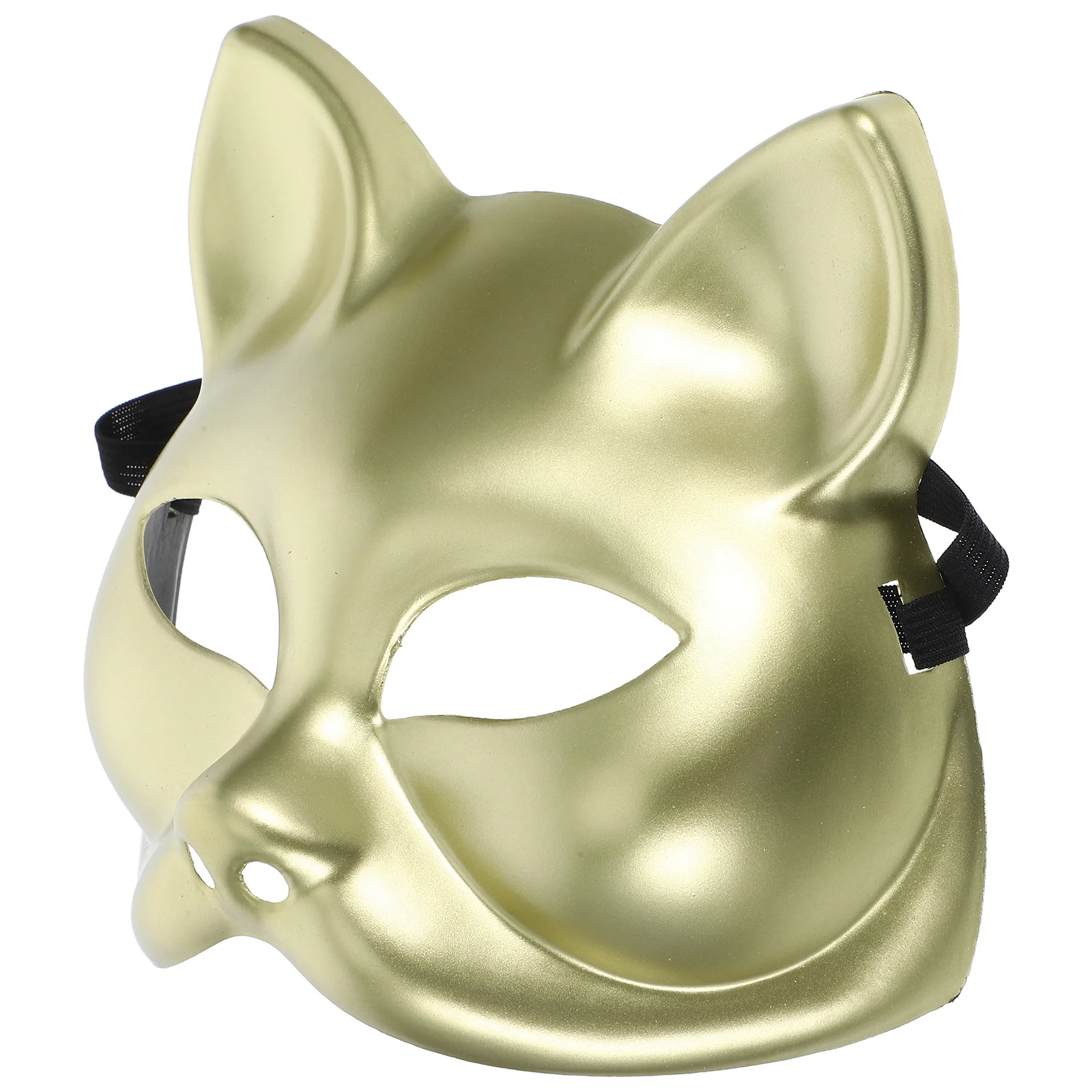 Blank Fox Mask DIY Unpainted Safe Plastic Cosplay Halloween Party Masquerade Mask for Adults Face Fit Craft Masquerade Masks