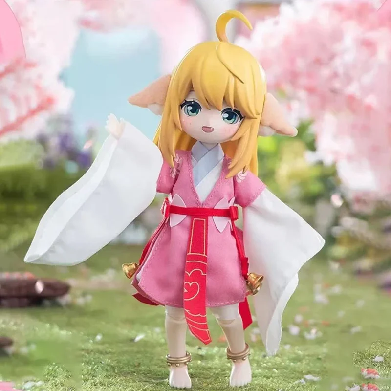 Oryginalny Fox Demon Little Red Maiden Bjd Blind Box - wyjątkowa doświadczenie, unikalny wystrój biurka, prezent dla fanów, zabawka.