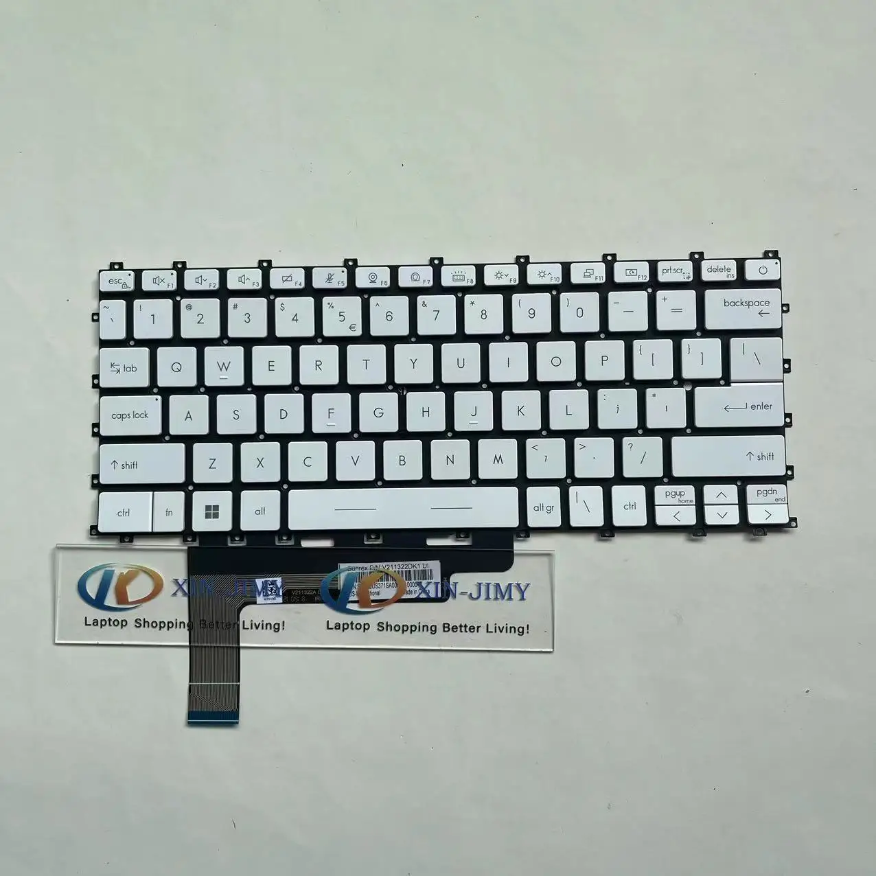 Imagem -03 - Teclado Branco com Retroiluminado para Msi Moderno 14 C5m C7m Ms14jk 14 C11m C12m C13m Ms14j1 ru Russo Eua