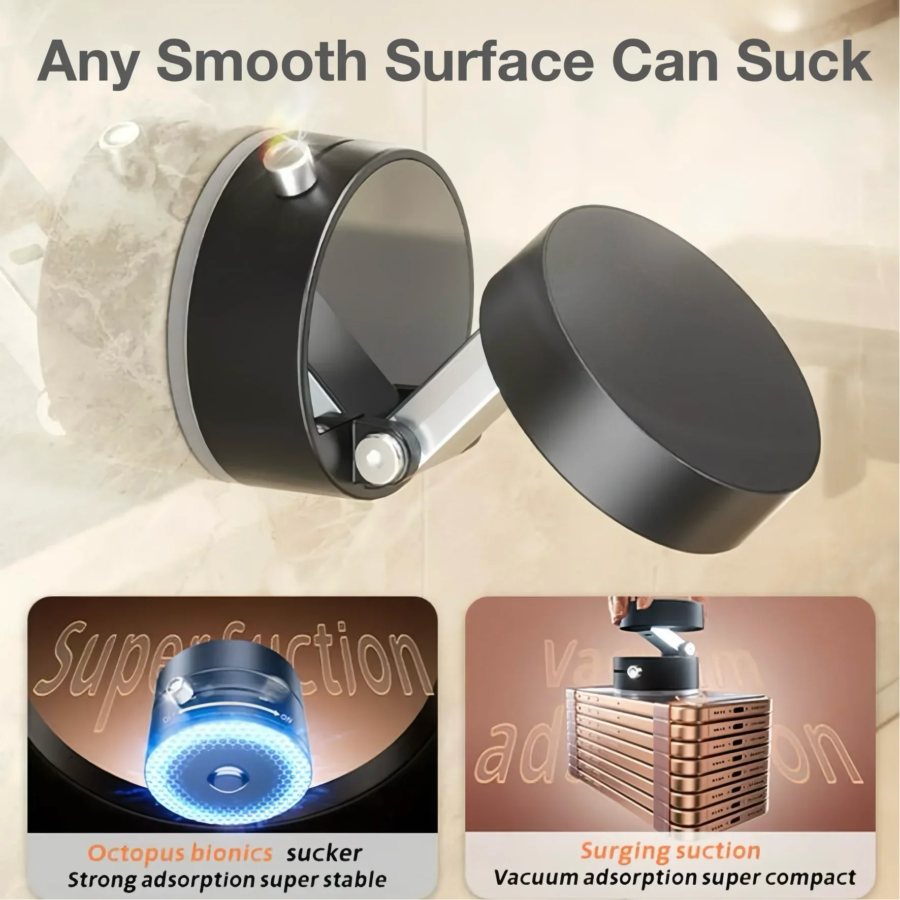 Apple iPhone 16 15 14 Pro Max Galaxy S24 S25 Ultra Pixel Huawei Xiaomi 용 진공 자기 흡입 자동차 전화 홀더 재사용 가능