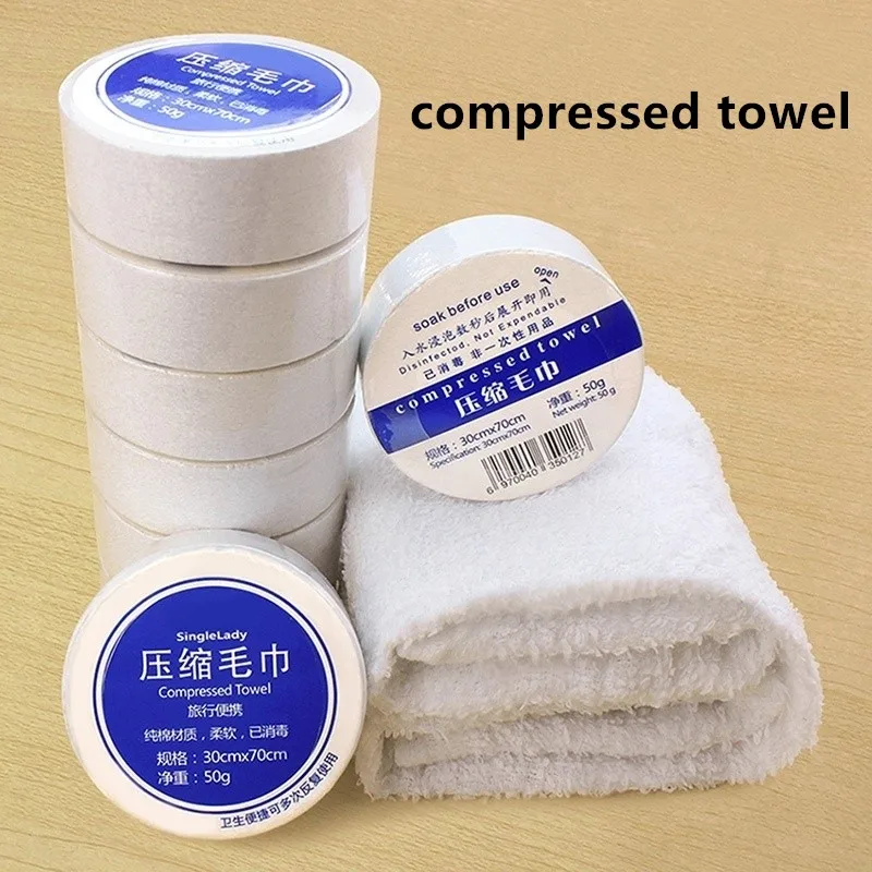 Outdoor Travel Portable Compressed Towel Cotton   God  Hotel Microfiber  