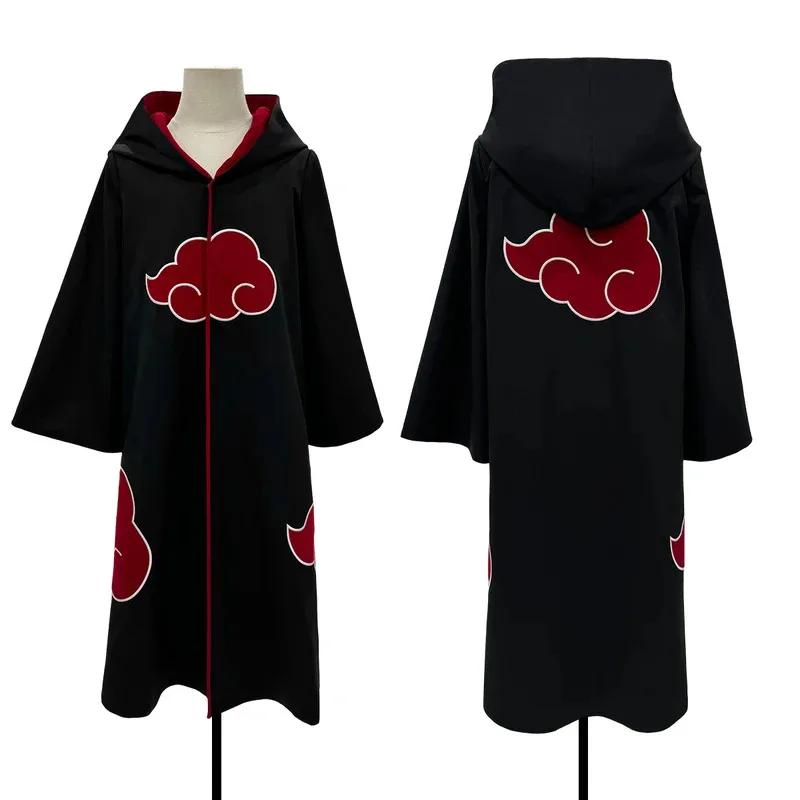 Anime Itachi Uchiha Sasuke Cosplay Costume Embroidery Hawk Team Cloak Pain Konan Sasori Christmas