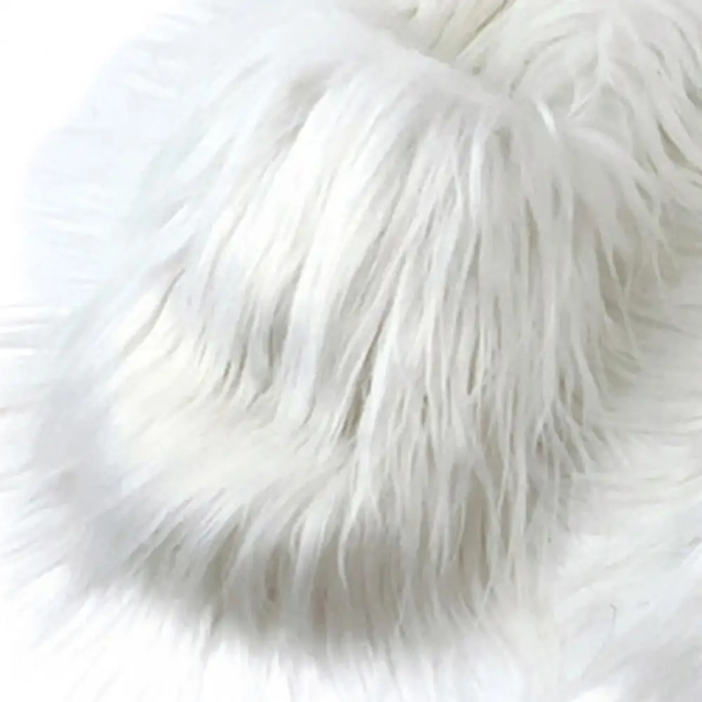 Candy Color Slippers Soft Faux Fur Slippers Cozy Faux Fur Slippers for Women Slip-on Slide Shoes with Closed Toe Warm for Girls - Image 5