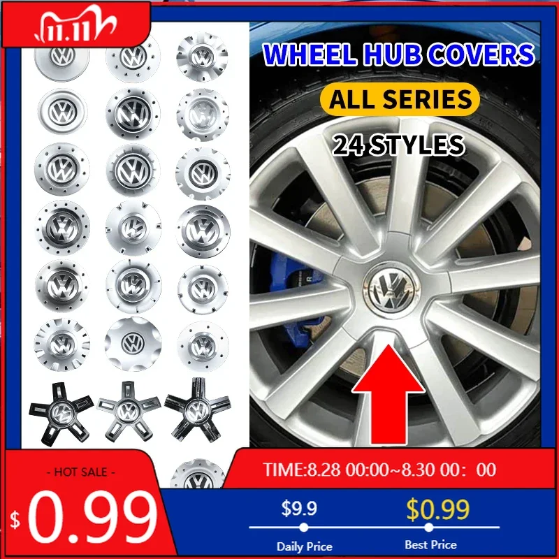 

VW GTI GOLF 2026 Горячий для VW VOLKSWAGEN 4 шт. 3BD601149B C8052K150 C1007K148 XW0609-15 C7072K143 C5067K144 Логотип автомобиля Центр колеса C