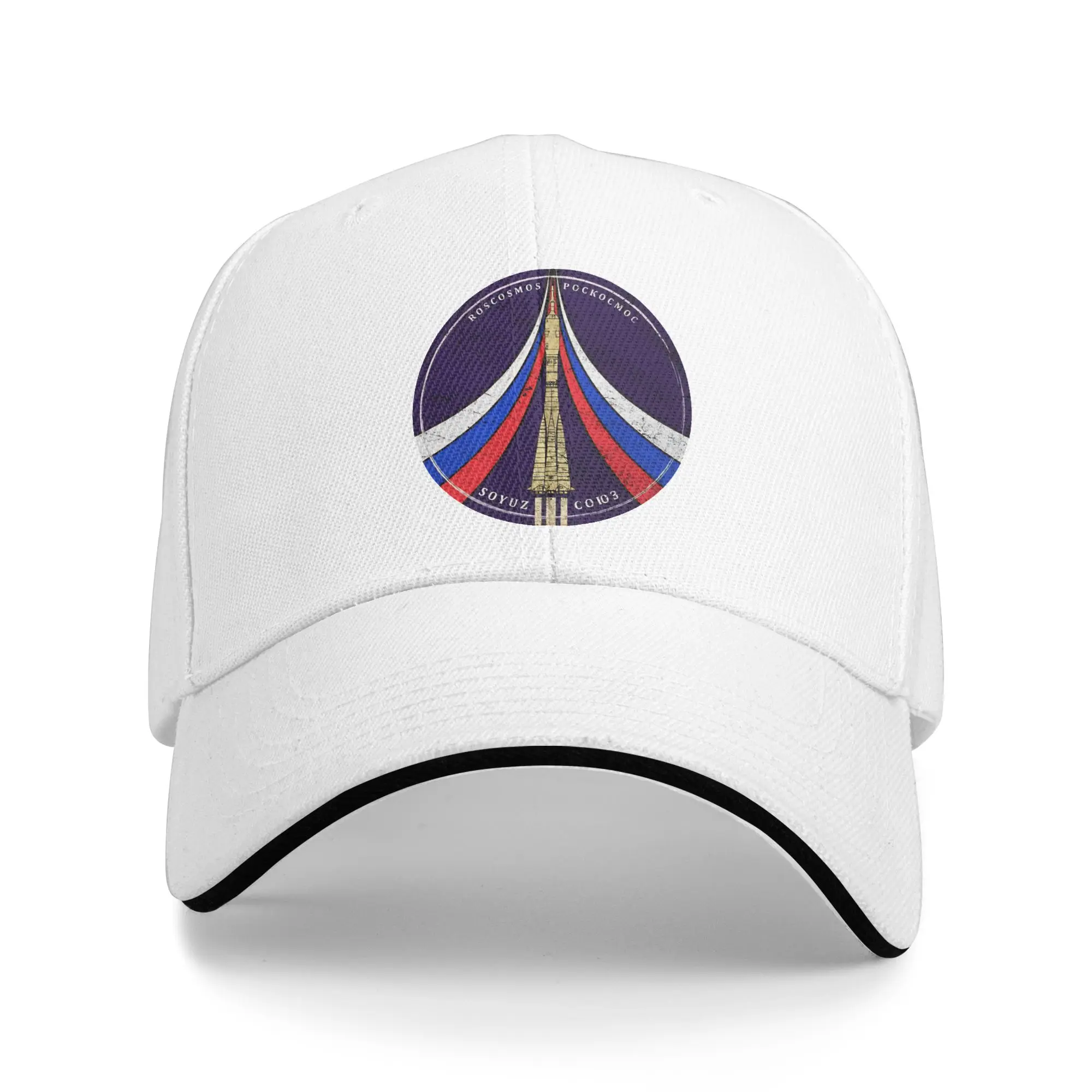Summer Casual Baseball Cap Roscosmos Space Agency Emblem Running Hippie Trucker Hat For Women Men Sun Visor Baseball Caps