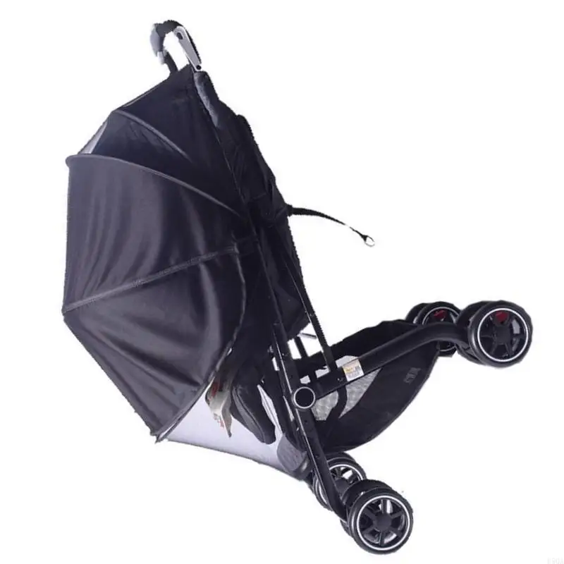 D5QA Baby Kinderwagen Abdeckung Net Tragbare Sonnenschutz Abdeckung für Kleinkinder Kinderwagen Sicher Kleinkinder Schutz Hülse