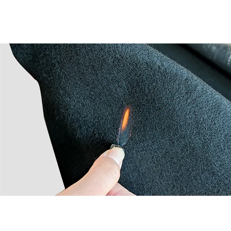 Flame-retardant Black Felt Cloth Pipe Welding Fireproof Heat-insulating Non-woven Fabric Pre-oxidized Fiber