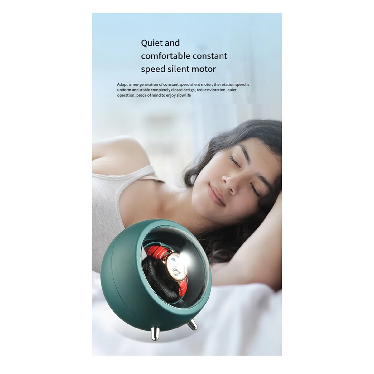 Watch Winder for Automatic Watches Watch Box Automatic Winder (Green)