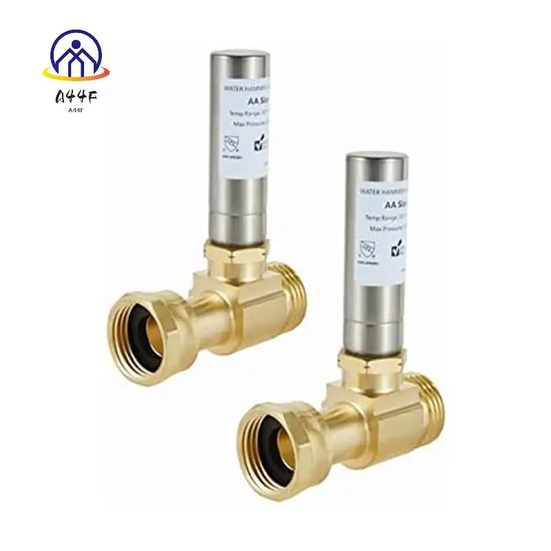 

A44F-S-241 Stainless Steel Water Hammer Eliminator For Washing Machines, 3/4 Inch Rotary Joint, 2PCS