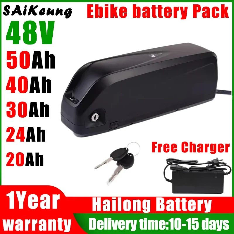 

Bafang Electric Bicycle 1500W 1000W 750W 500W 350W 250W EBike Battery 18650 Hailong Polly 48V 20Ah 30Ah 40Ah 50Ah Li-tio Battery