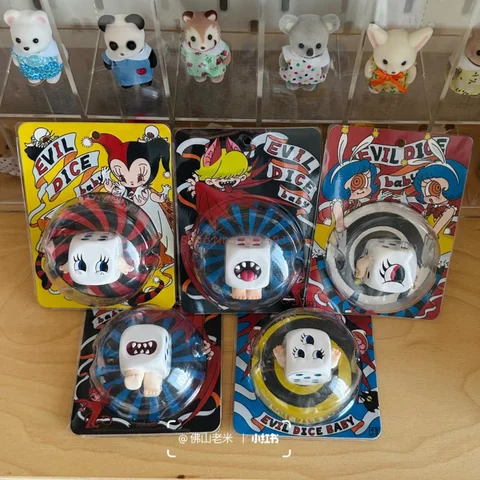 Authentic [Paws] Abao Mini Gnawing Baby Creative Dice Monster Humanoid Series Blind Bag Cute Model Collection Toy Ornament Gift