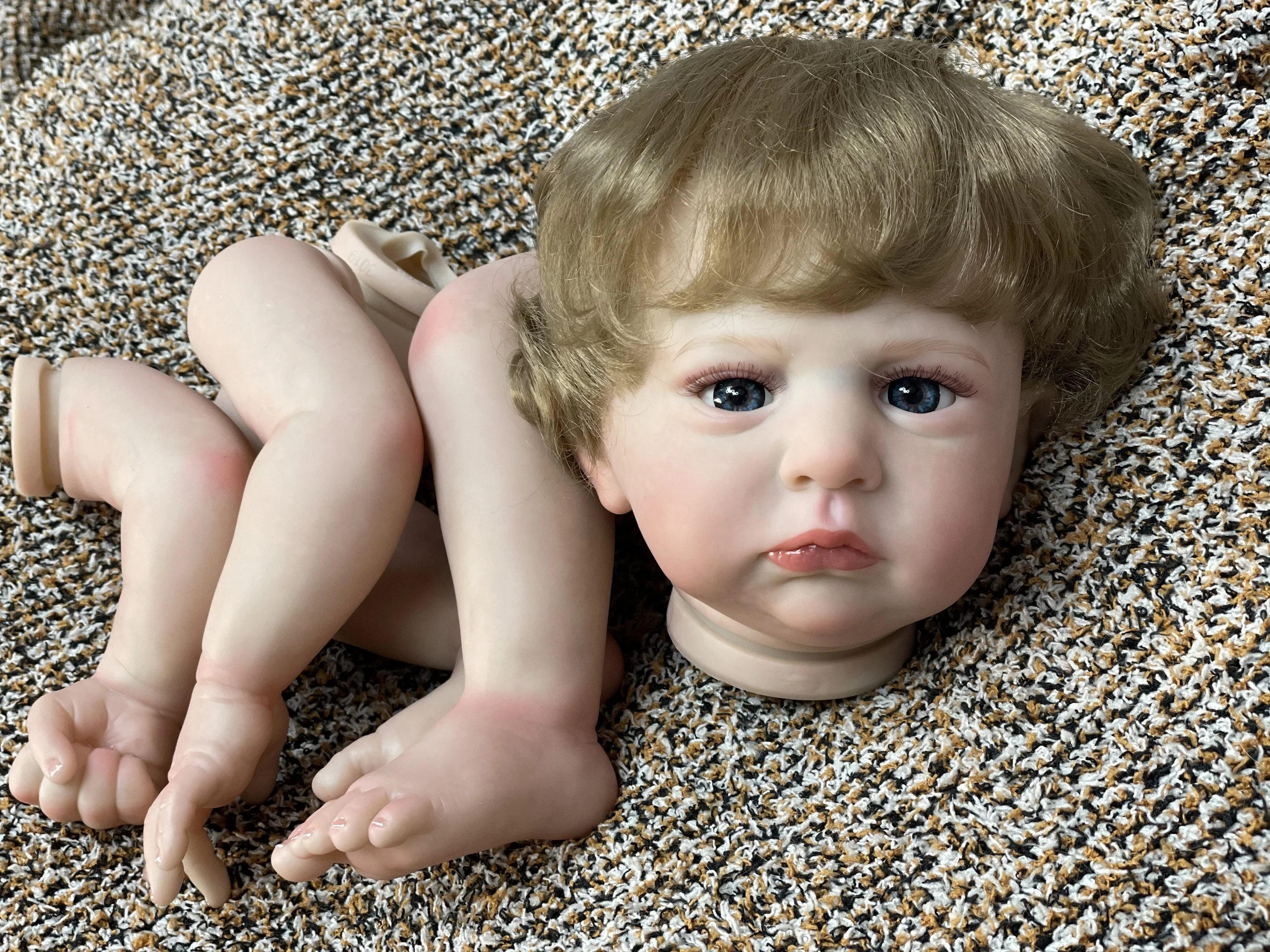 24Inch Cameron Bebe Reborn Doll Kits Artist Painted Newborn Baby Doll Parts Toys DIY Baby Doll Kits For Kids Reborn Sin Pintar