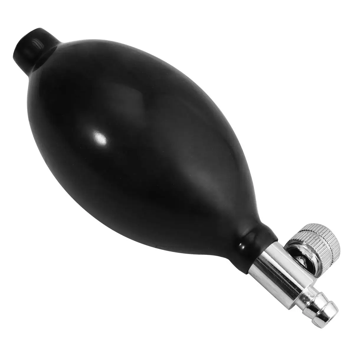 2PCS Black Inflation Bulbs for Sphygmomanometer Latex Copper Replacement Balls Inflate Systems Rapidly
