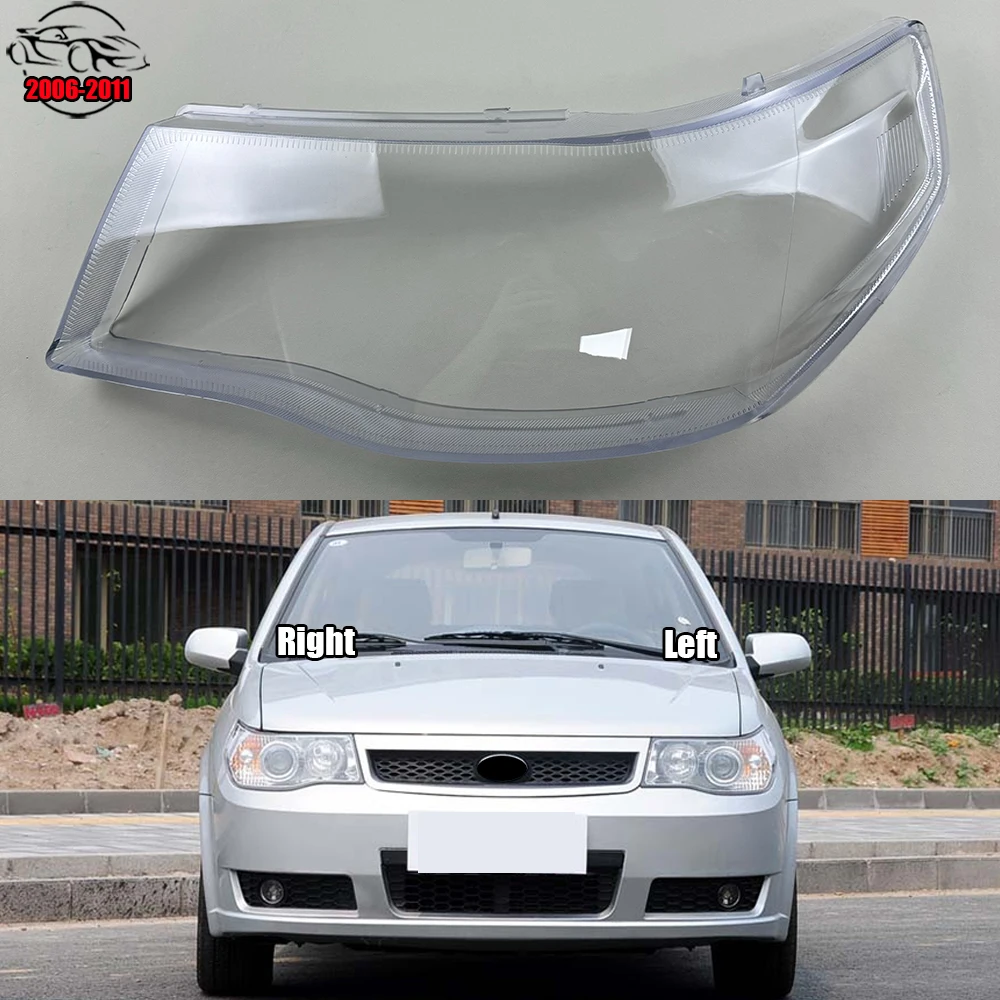 

For Faw Vita 2006-2011 Front Headlamp Lamp Cover Transparent Lampshades Headlights Shell Plexiglass Replace Original Lens