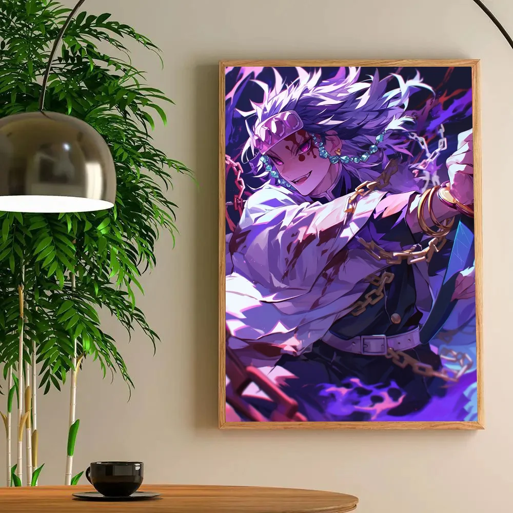 1pc Uzui Tengen Anime Demon Slayer Poster Poster Art Print Bar Living Room Furniture Decor