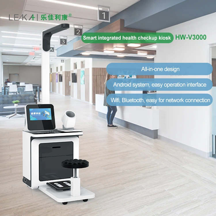 Intelligent Health System Medical Hospital Kiosk for Self-service Full Body Check Height Weight Blood Pressure Body Composition