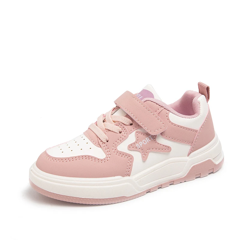 Moda bambini scarpe da tavola Casual ragazzi ragazze Sneakers in pelle impermeabile antiscivolo scarpe sportive bambino scarpe per bambini 26-37