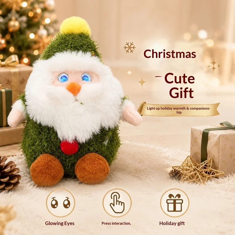 ai-toys-voice-conversations-cute-plush-toys-christmas-eve-gifts-santa-claus-green-christmas-tree-decorations-companionship