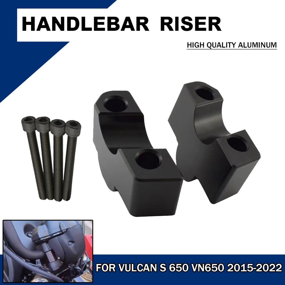 For Vulcan S 650 S650 VN VN650 Motorcycle Handlebar Risers Mounting Clamp Adjuster Handle Bar Extend Heightening 30MM For VN 650
