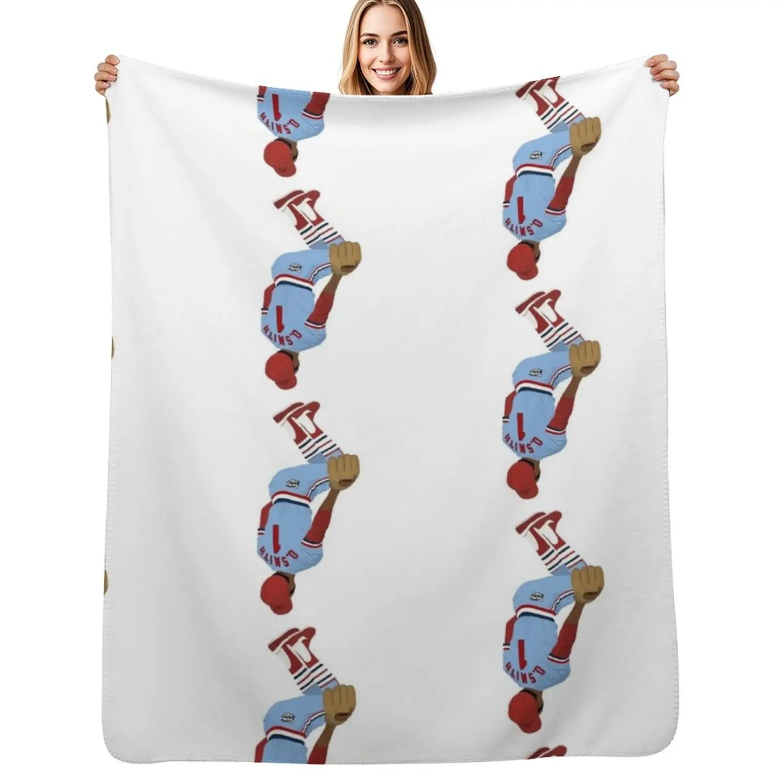 

Ozzie Smith Throw Blanket Cute Plaid Soft Beds Retros Winter beds Blankets
