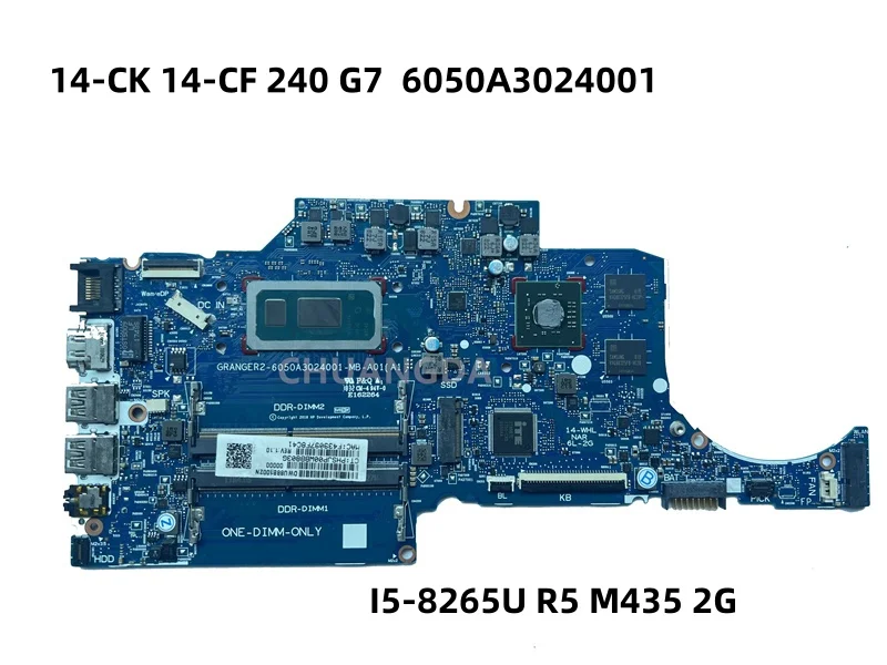 L38150-001 6050A 3024001 -MB-A01 520/2GB GPU i5-8265U CPU para HP Laptop 14-CK 240 246 G7 NoteBook PC placa base
