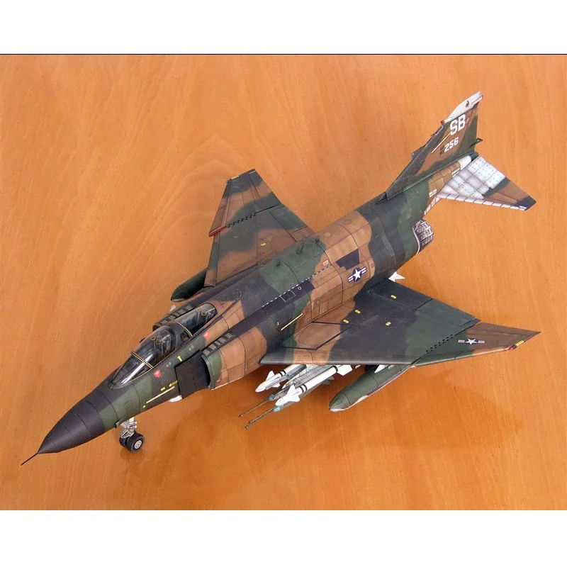 1:33 American F-4 Fighter F-4B Phantom F4H Airplane Paper Model Aircraft Model MiG Killer Military Hobby Collection Home Decor