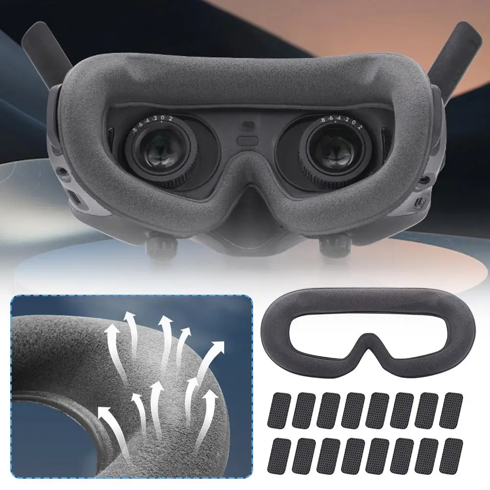 New Drone Goggles Face Plate Replacement Kit For Dji Avata 2 Goggles 3 Face Cover Drone Flight Glasses Sponge Foam Eye E9x6