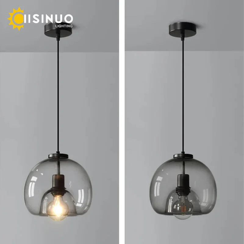 Minimalist Glass 3-Light Pendant Lamp Luxury Designer Adjustable Ceiling Light for Home Dining Table Bar Kitchen Lighting Fixtur