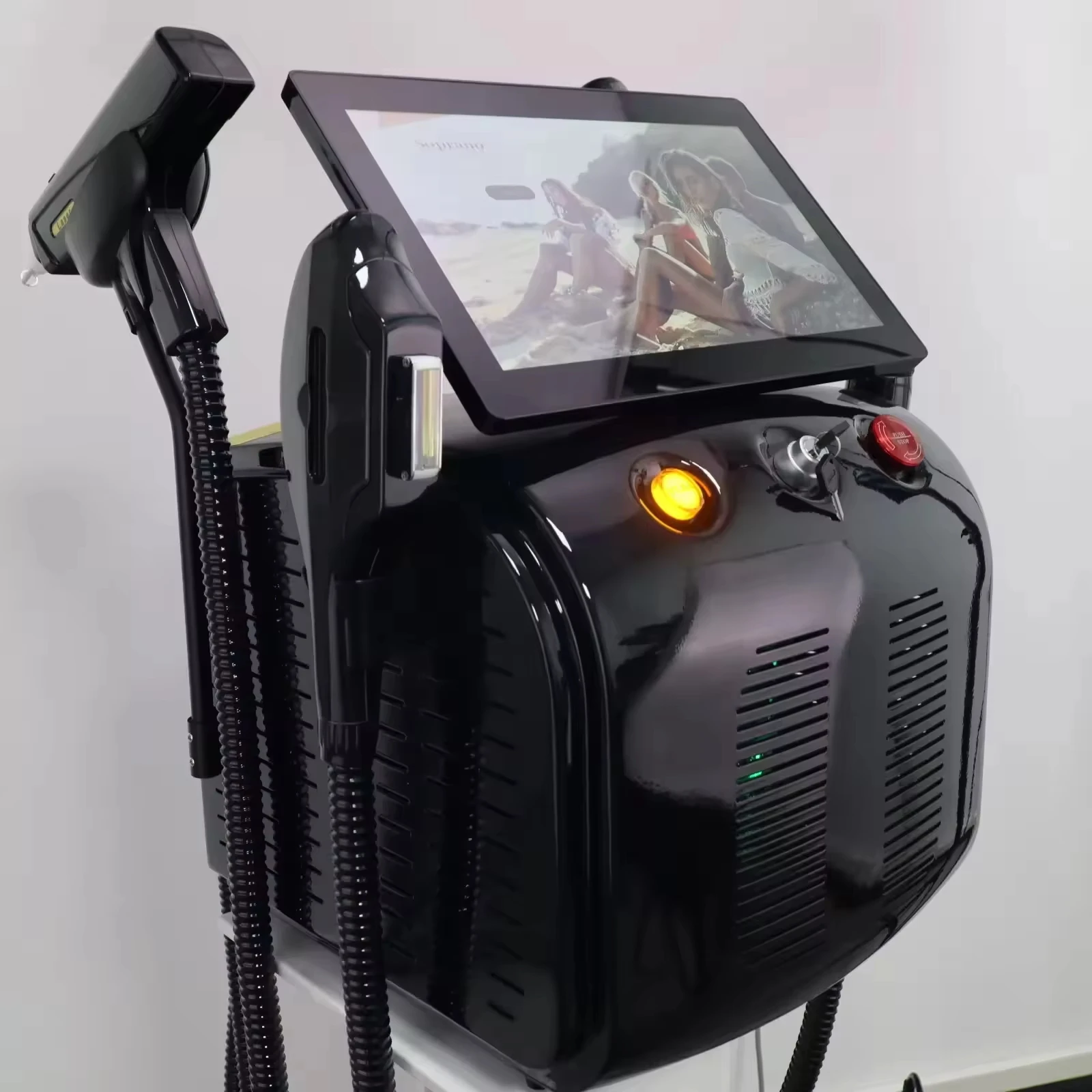 4 в 1 сопрано, титановый лед, платиновый радиочастотный диод 755 808 940 1064 нм, 4-волновой лазерный аппарат ND: YAG, безболезненный аппарат для удаления волос 2025