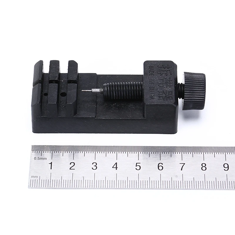 Watch Band Strap Bracelet Link Pin Remover Adjustable Repair Tool Kit black
