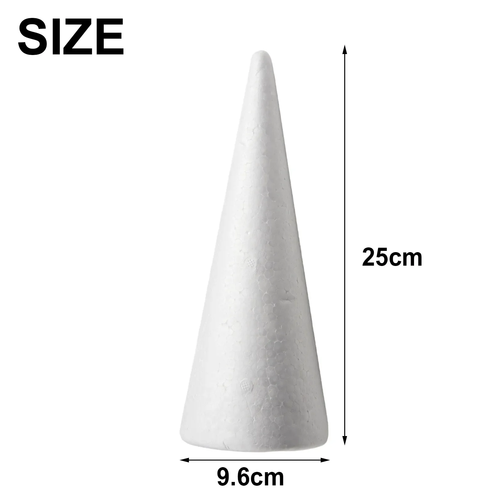 Foam Cones Polystyrene For Crafts DIY Painting Triangle Tree Foam Cone White Blank Field Wedding And Party Decoration Tools New