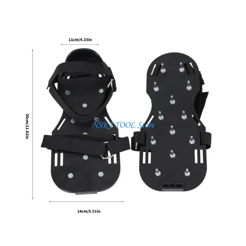 Zapatos con púas jardín ABS reforzado L8RC equipados con 13 zapatos duraderos con clavos 28MM