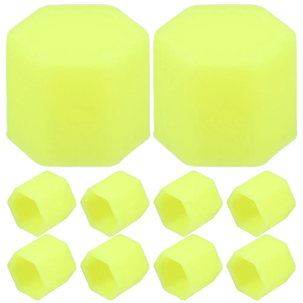 

20 Pcs Luminous Screw Cap Lug Nut Cover Mini Wheel Silica Gel Tire Caps
