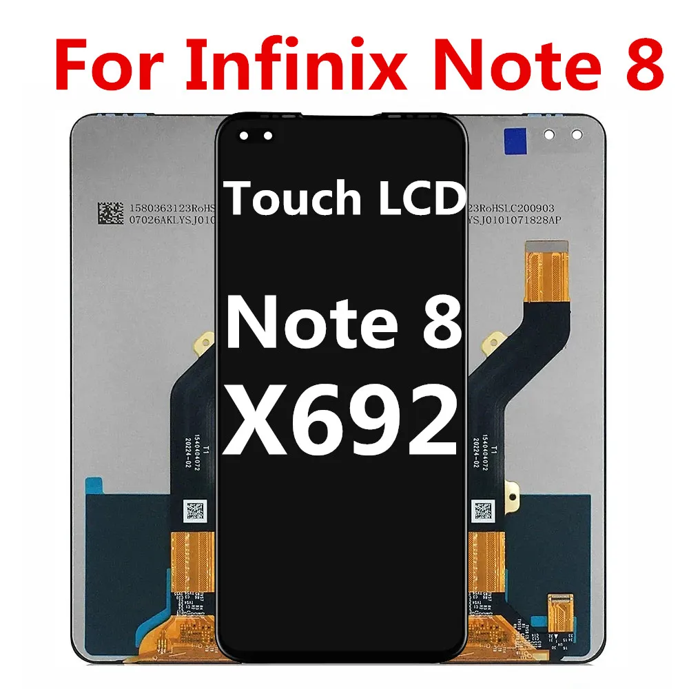 

Original LCD For Infinix Note 8 Screen Display Assembly Digitizer Touch Screen For Infinix X692 Replacement Parts