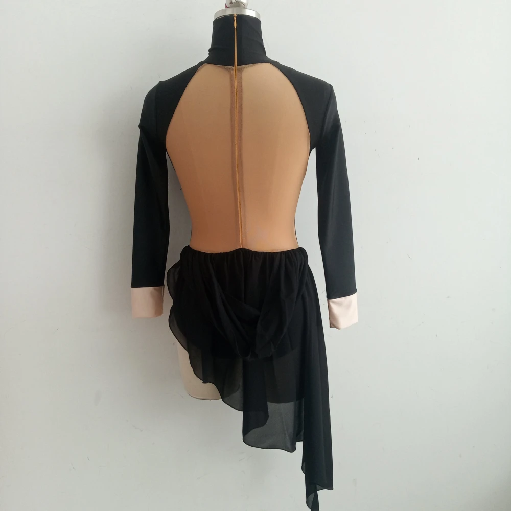 Traje de cuerpo de ballet de baile moderno para niñas, malla de Nailon/Lycra, traje de entrenamiento, rendimiento de Grupo Escolar de baile, venta al por menor y al por mayor