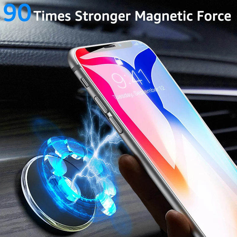 Universal Magnetic Car Phone Holder Stand Round Magnet Car Mount Bracket GPS Smartphone Mobile Support In Car Bracket for IPhone image 6
