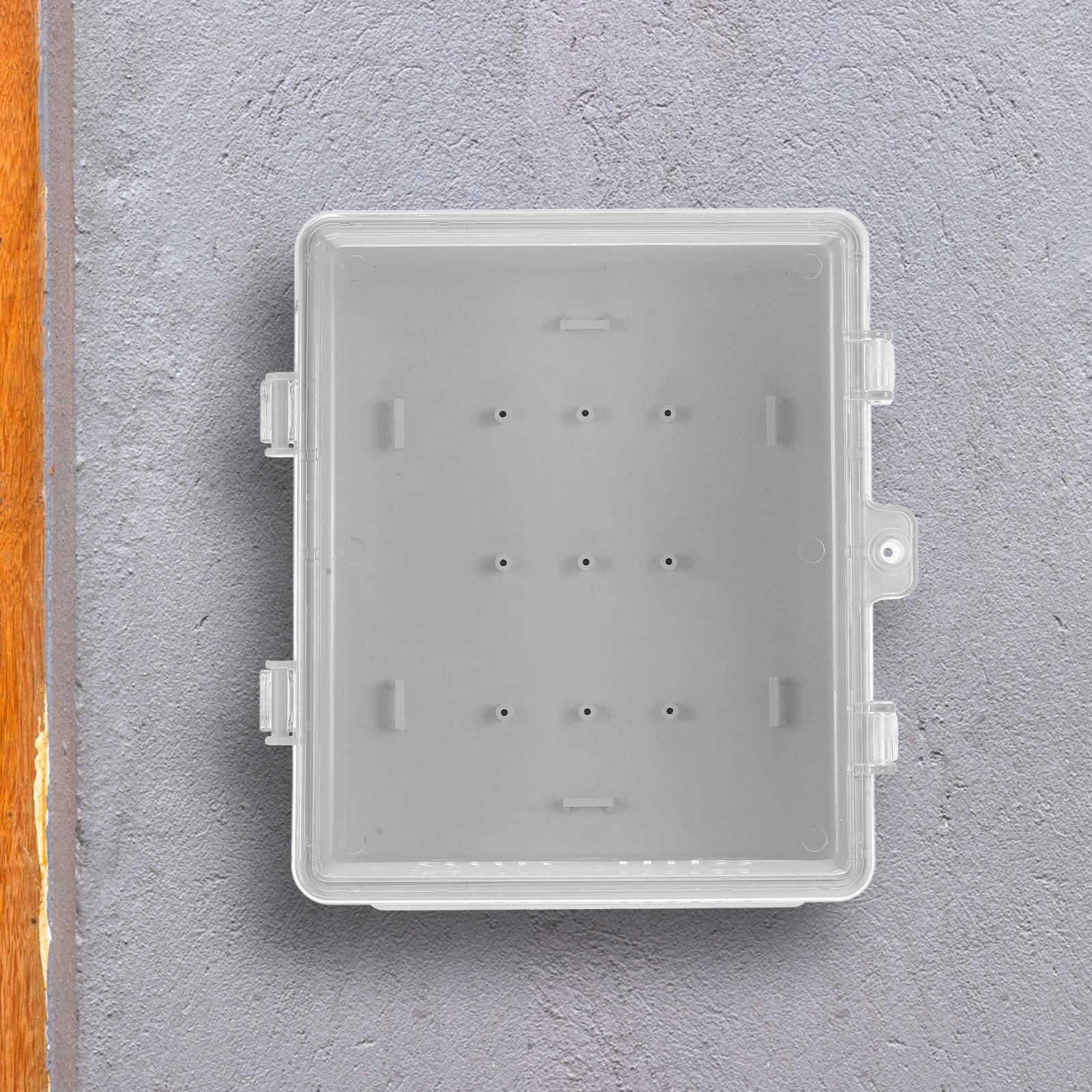 Waterproof Electrical Box Outdoor Plastic Junction Enclosure Clear Cover Spacious Weatherproof For Cable Wiring