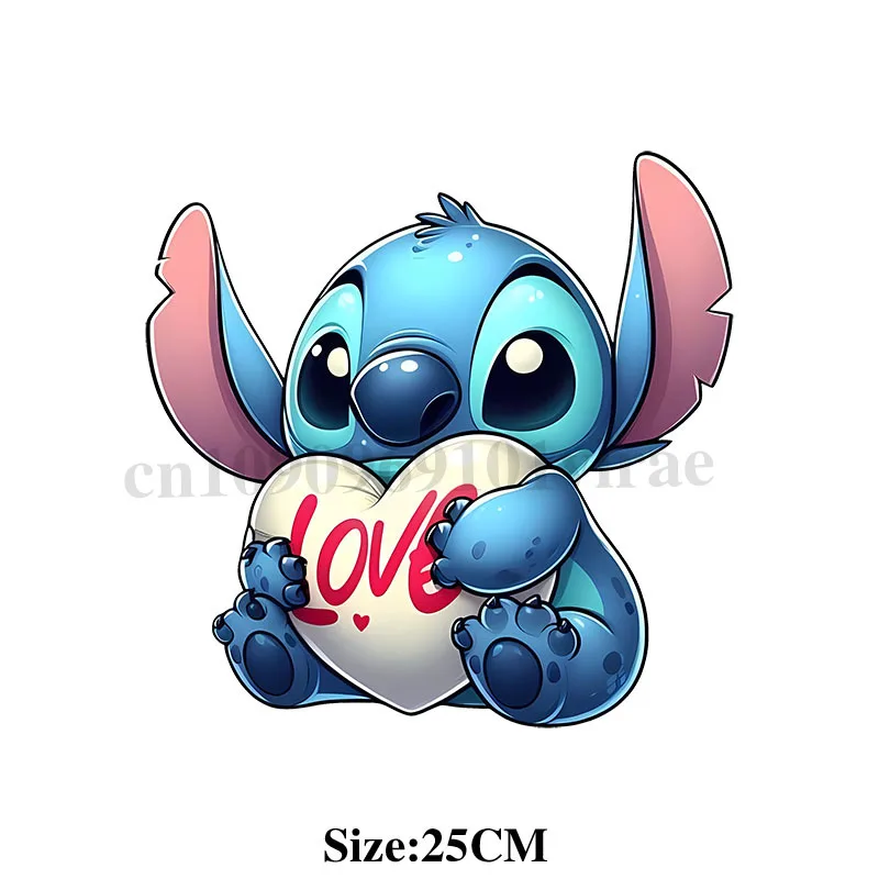 Lilo ve Stitch Motosiklet Çıkartmaları Araba UV DTF Etiket Windows Kawaii Dikiş Disney Dekorasyon Araba-şekillendirici Aksesuarları Araba