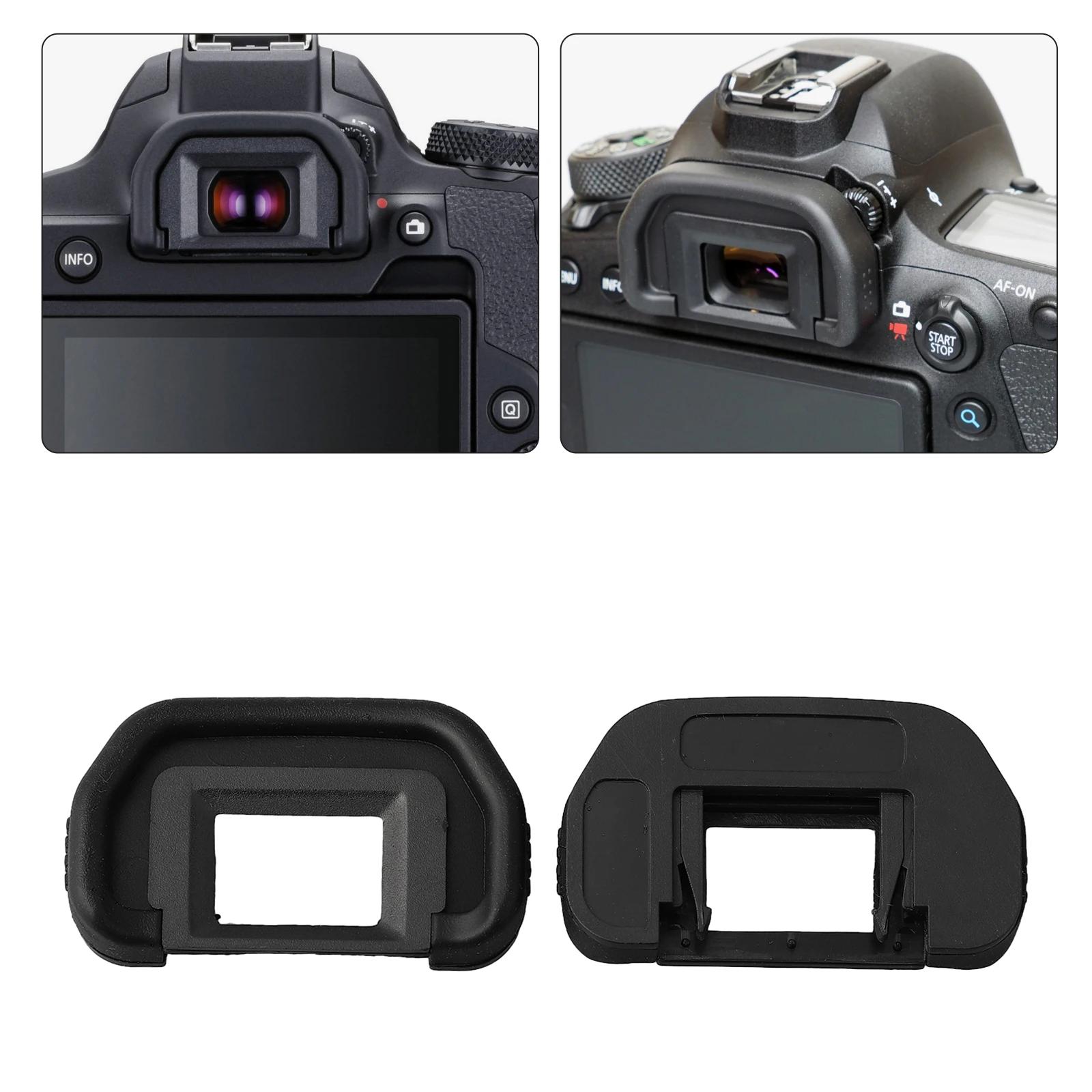 5pcs Rubber EyeCup Eyepiece Extender Replacement EB Eyepiece Hood For Canon70D 60D 50D 6D 5D Mark II Camera Accessories