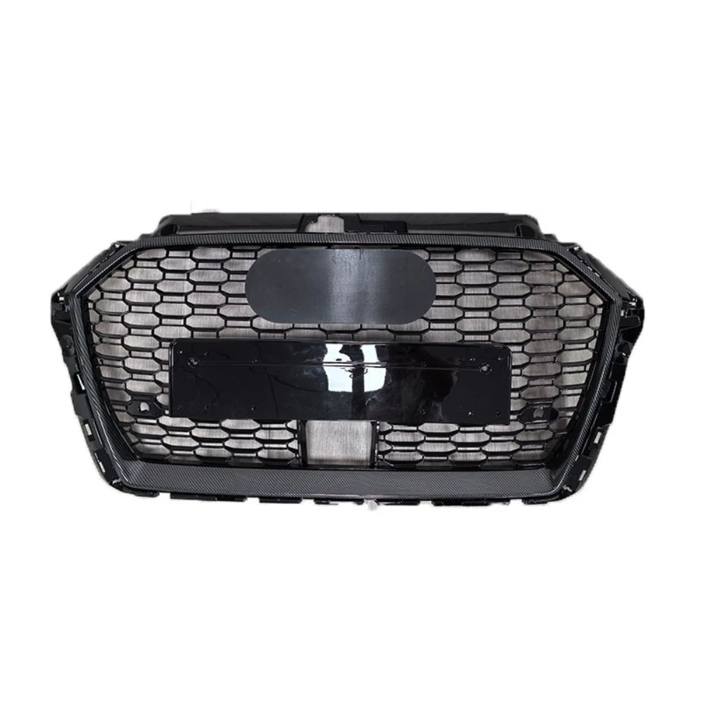 

Suitable for Audi A3 8V 2017-2019 Modified RS3 Grille Grid Imitation Carbon Fiber Pattern Outer Frame with ACC Hole