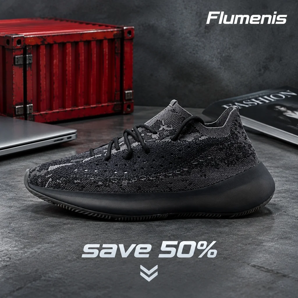 Flumenis Men Camo Jacquard Knit Sneakers, Breathable Upper & Plush Cushion Sole, Ideal for Street Style & Daily Jogging