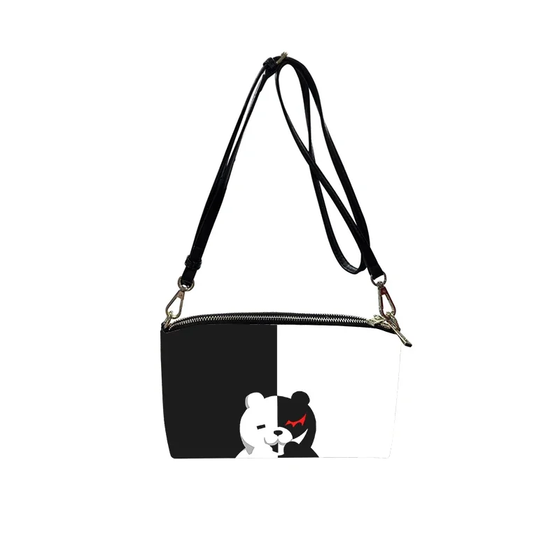 Danganronpa Monokuma anime PU Crossbody Bag 2023 New Women's Fashion Shoulder Bag Minimalist Small Square Bag for Women