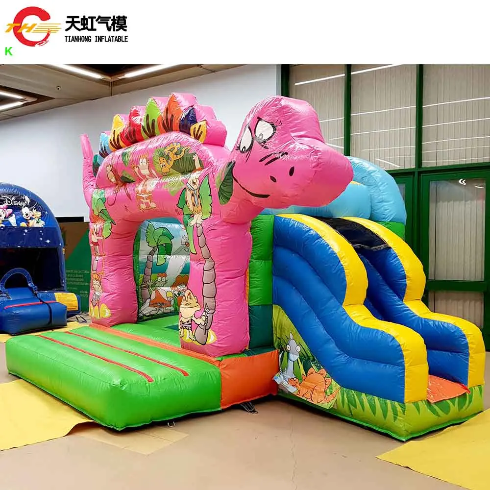 Fast Ship Inflatable Dinosaur Bouncy Castle with Slide Commercial Inflatable Bouncer Combo for Children Carnival