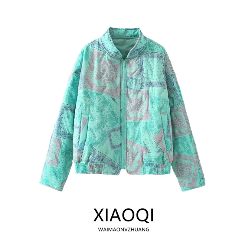 

Осень 2024, новая женская хлопковая куртка для поездок на работу, универсальная тонкая верхняя одежда, модная свободная посадка, стандартная длина