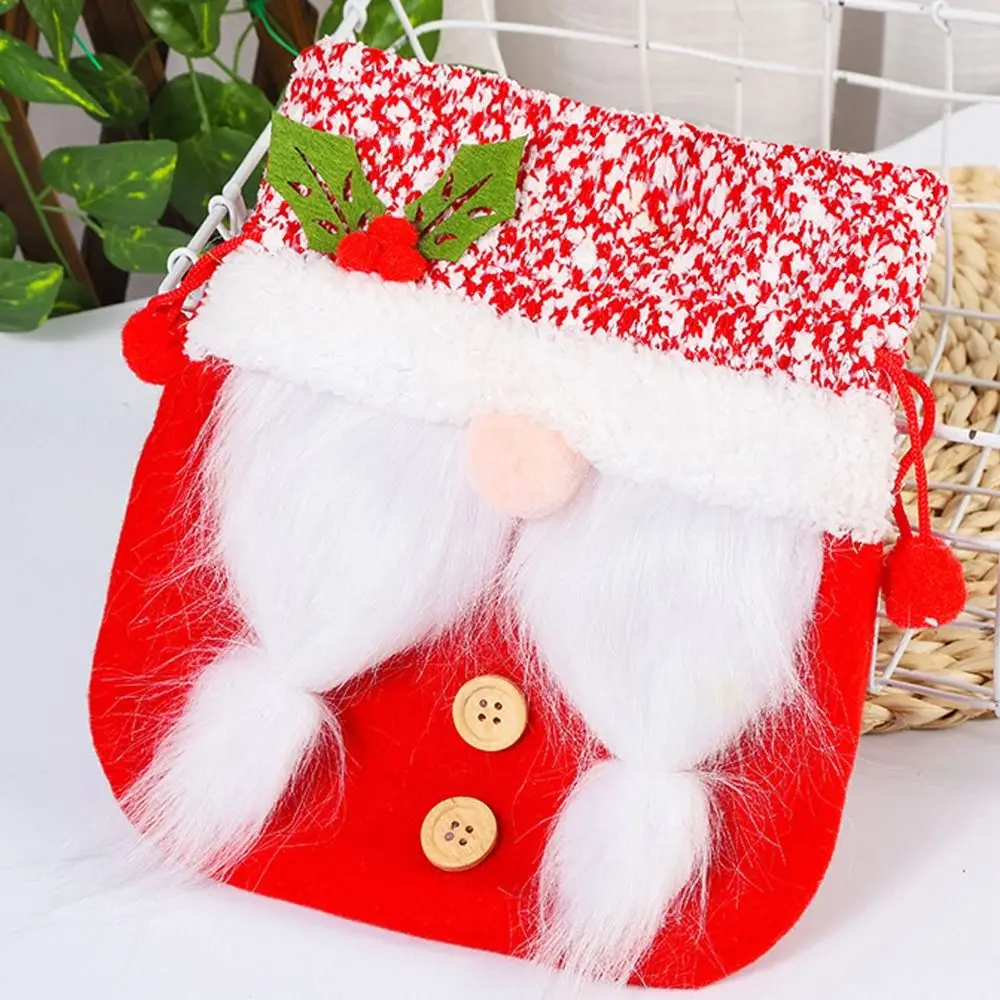 Bolsa de gran capacidad para adornos navideños, bolso de almacenamiento para regalos, dulces para niños, árbol de Navidad